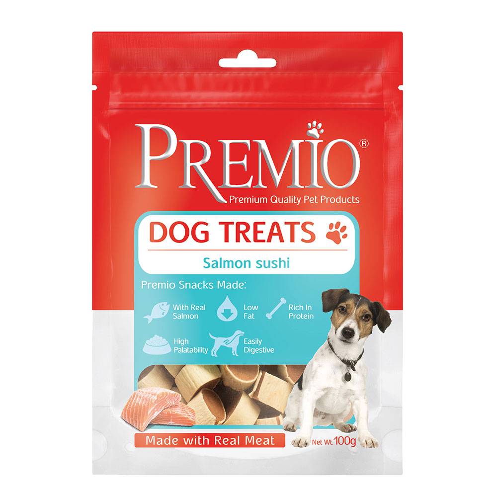 פרמיו חטיף לכלבים סושי סלמון - 100 גרם