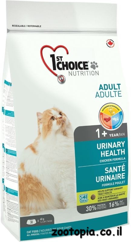 1st choice urinari מזון יבש לחתולים - 5.44 ק"ג