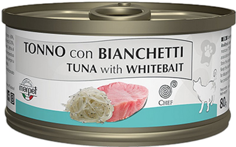 chef tuna with whitebait  שף טונה עם דג לבן n29 - 80 גרם