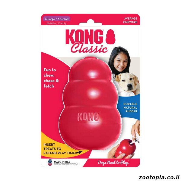 קונג קלאסיק אדום Kong XL