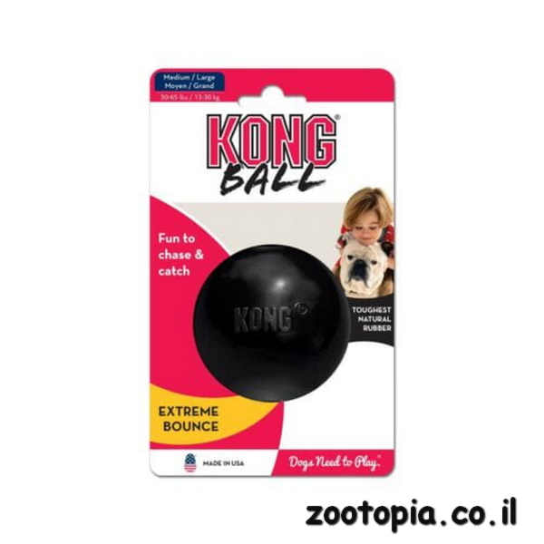 kong ball צעצוע כדור גומי חזק M/L