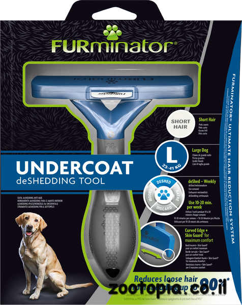 furminator מסרק לכלב גדול בעל פרווה קצרה L