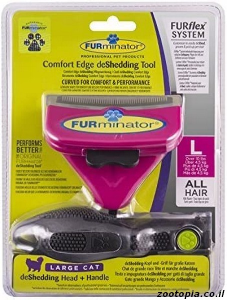 furminator מסרק לחתול גדול לכל סוגי הפרווה L 2