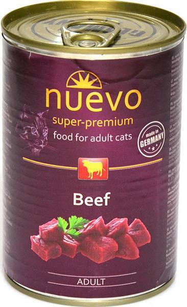 nuevo beef נואבו שימור לחתולים בקר - 400 גרם