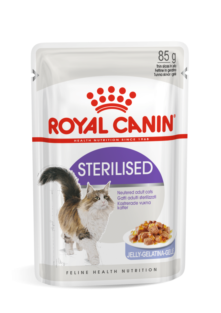 royal canin sterilised שימור לחתולים חתיכות - 85 גרם