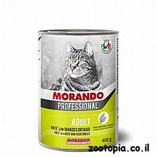 מורנדו לחתולים בוגרים פטה בקר וירקות - 400 גרם
