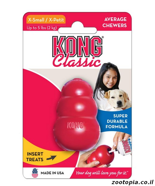קונג קלאסיק אדום Kong XS 2