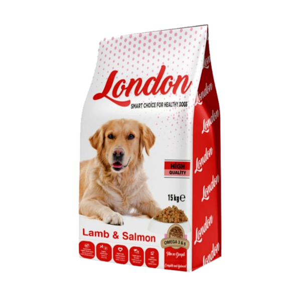 LONDON כלב סלמון וכבש - 15 ק"ג