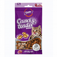 Crunchy tender- חטיף כריות מופחת קלוריות בטעם סלמו - 65 גרם