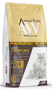 Animal World - מזון יבש בטעם עוף עם אורז - 15 ק"ג