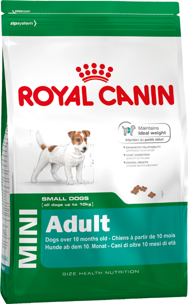 royal canin mini adult מזון יבש  כלבים מיני בוגרים - 4 ק"ג